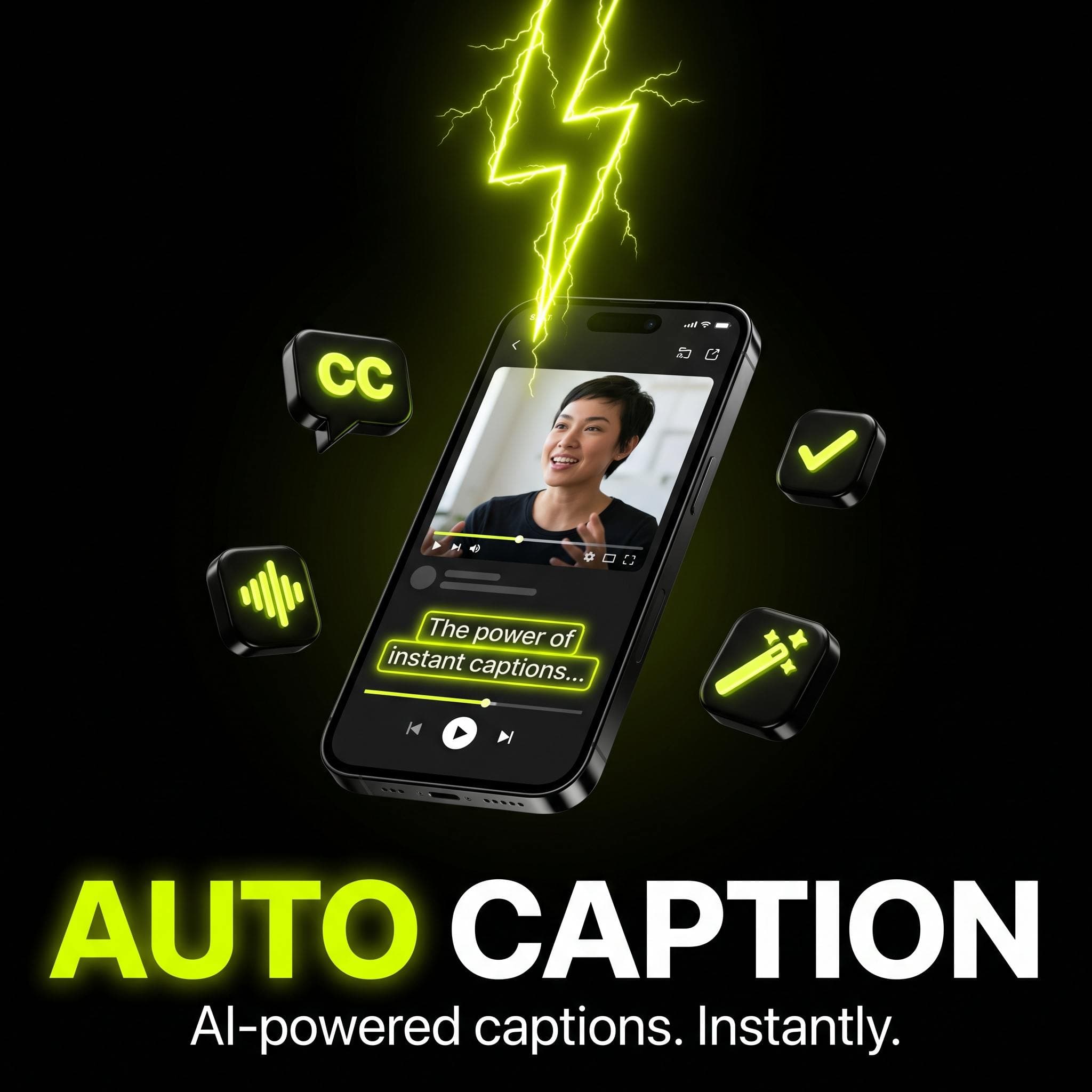 Clipzy auto captions asset